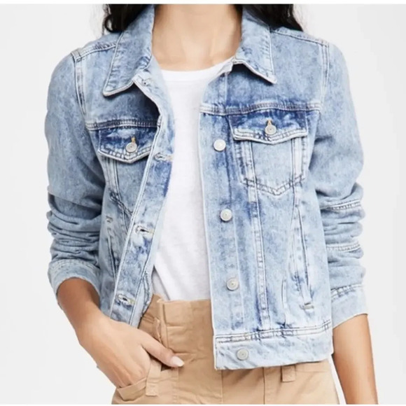 Free People Jackets & Blazers - Free People Jacket Womens S Light Blue Rumors Denim Cropped